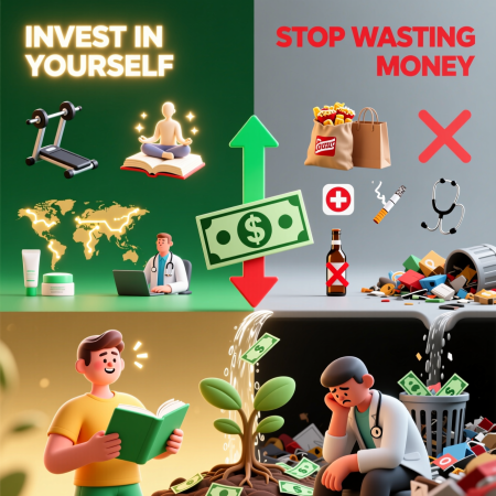 <img src="smart-spending-priorities-2026.jpg" alt="Smart spending in 2026: invest in health, education, wellness, not impulse purchases and junk">