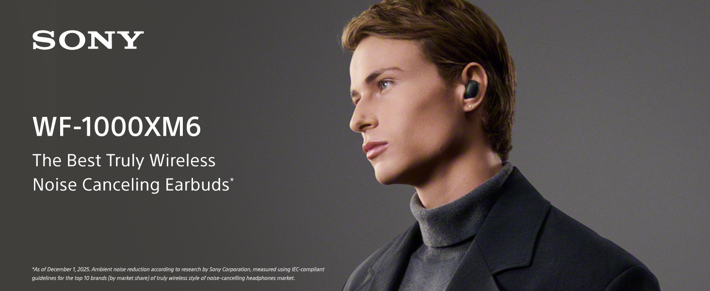 купить Sony WF-1000XM6 (2026) Black Silver