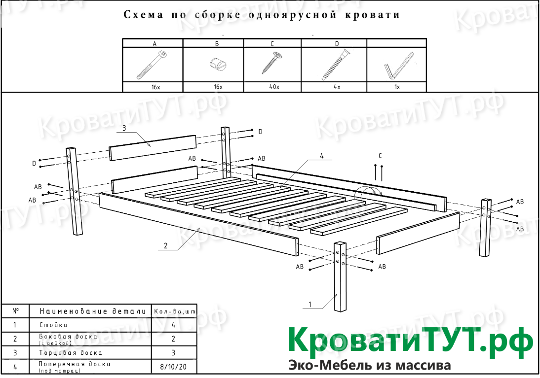 Кровать трансформер инструкция по сборке схема