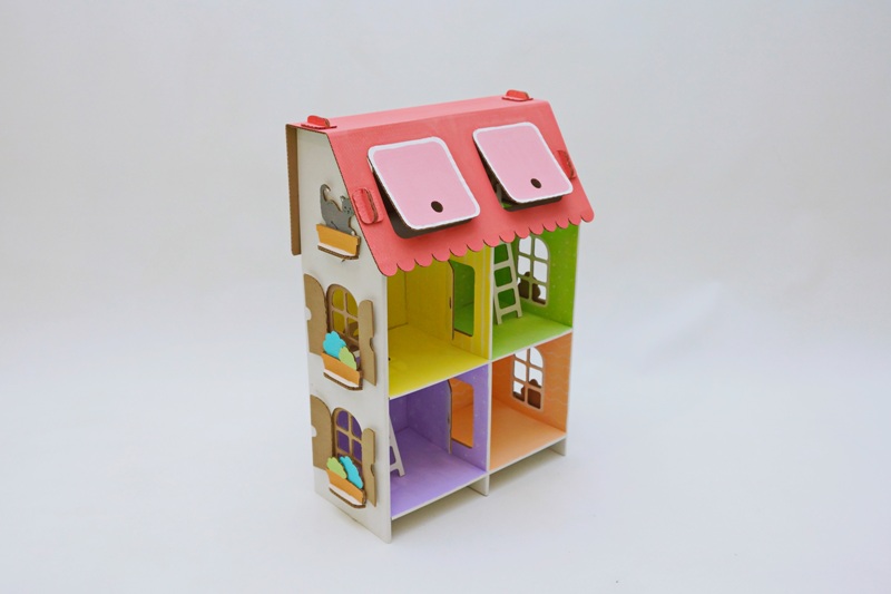 Кукольный домик из картона (49 фото)
