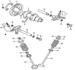 Клапана, коромысла, распределительный вал Стелс Леопард