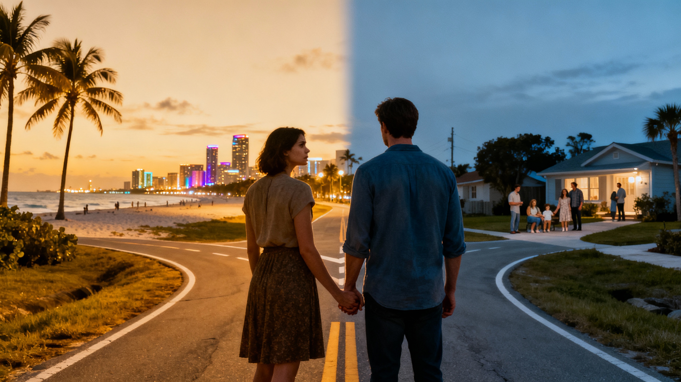 <img src="relocation-conflict-crossroads-marriage.jpg" alt="Couples relocation conflict location disagreement marriage Miami compromise partnership">