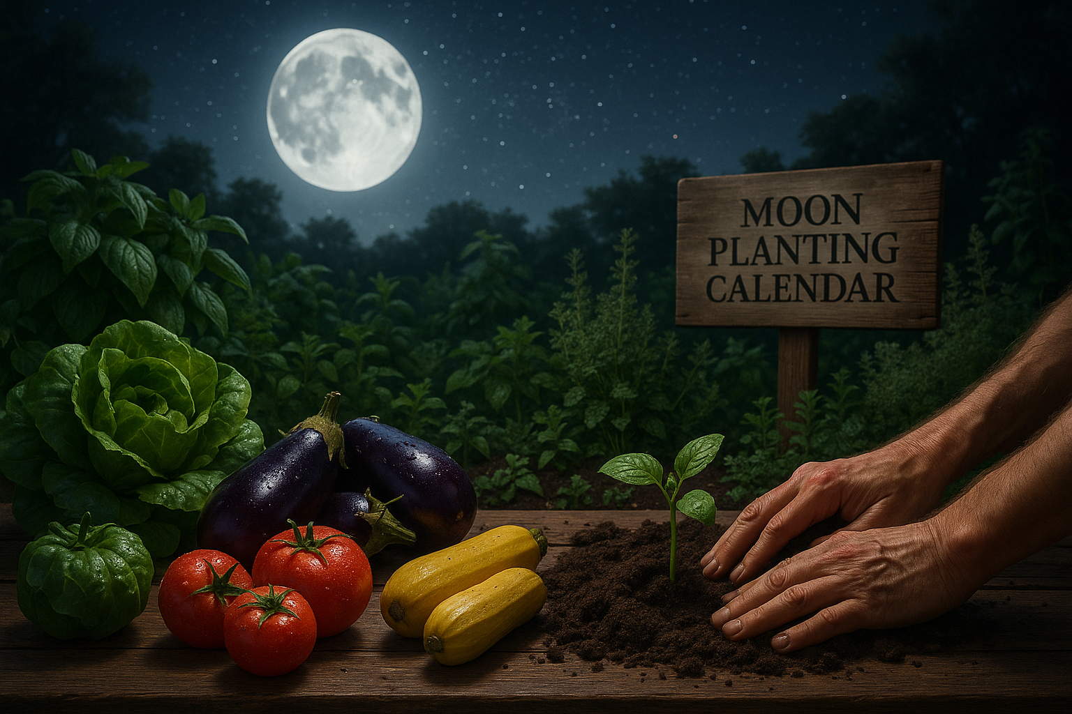Лунный календарь посадки овощей 2025 года