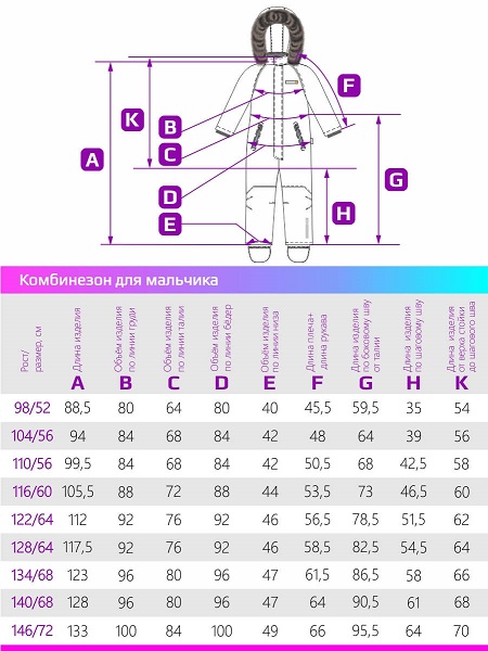 Зимний комбинезон NIKASTYLE 8з2222 фуксия/голубой