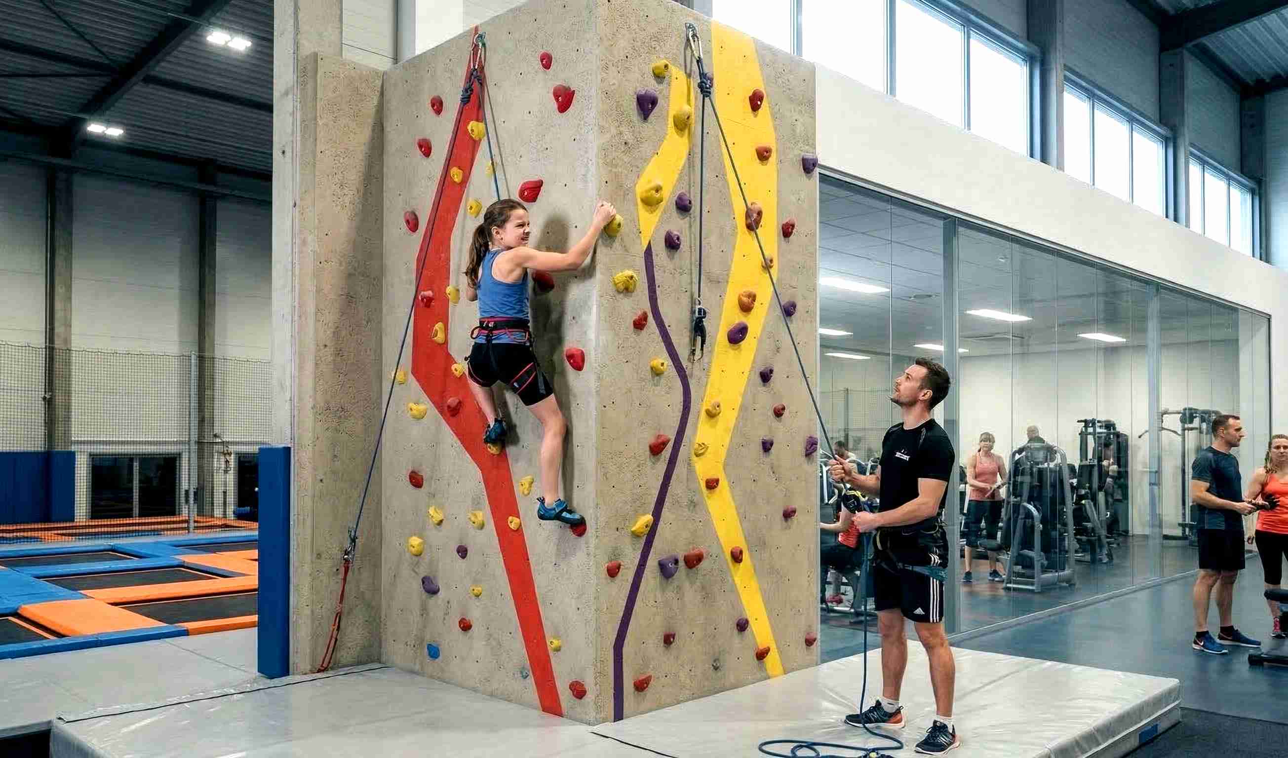 Скалодром в фитнес-клубе