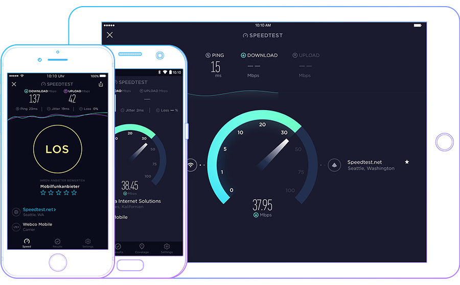 Tes kecepatan internet