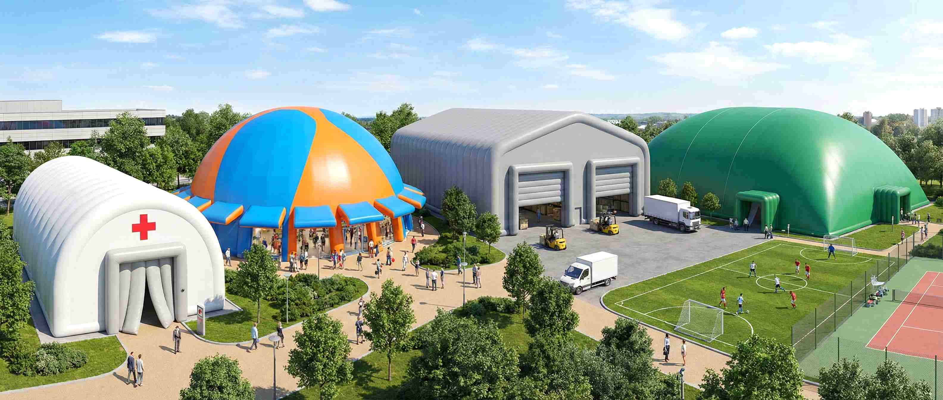 Бизнес-парк с пневмоангарами различного назначения