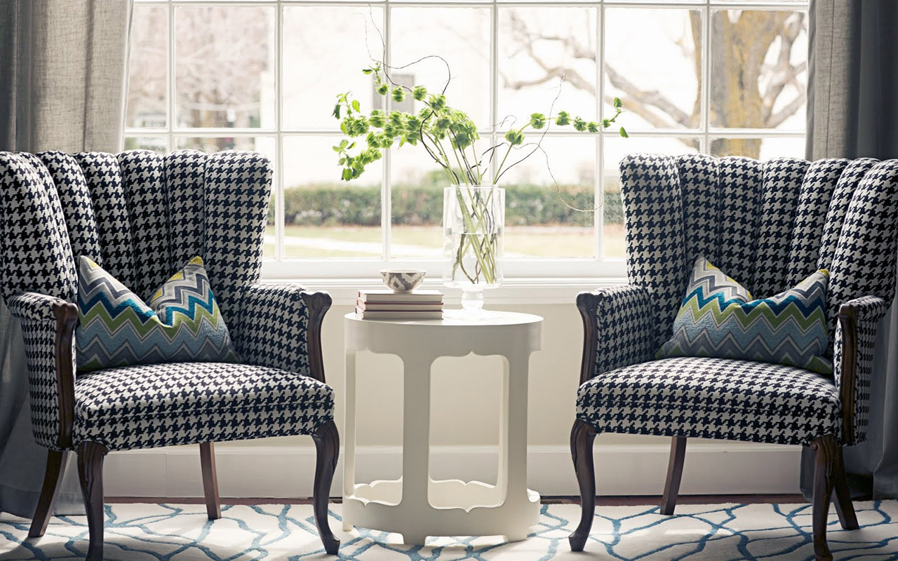 Гусиная лапка в интерьере