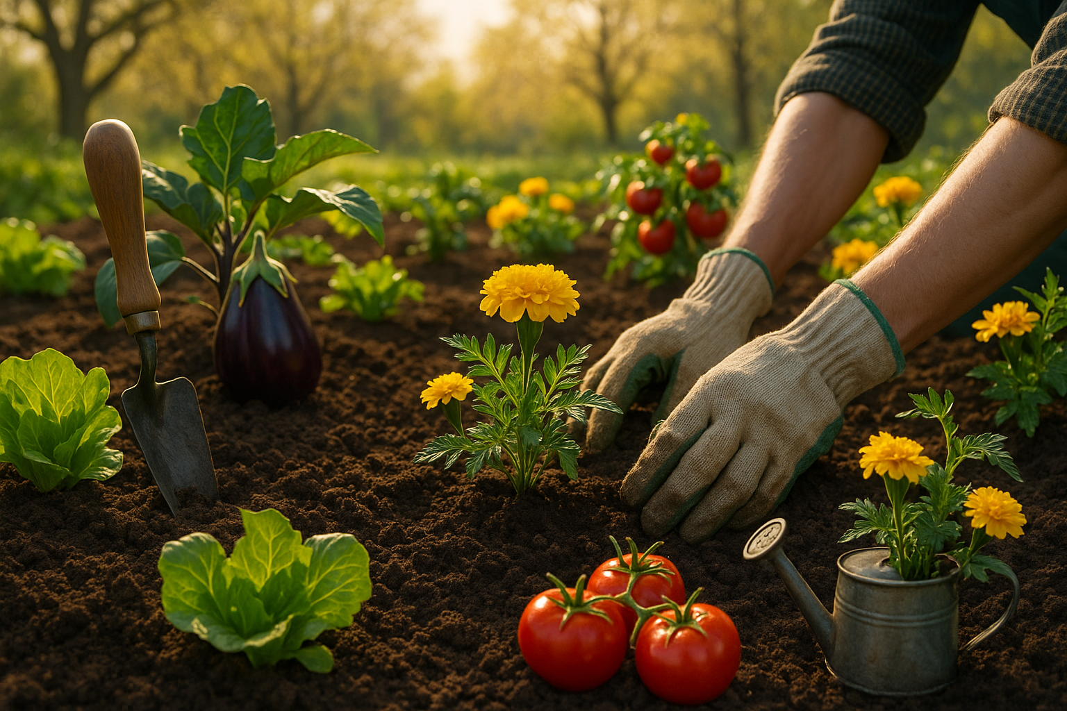 Весенняя посадка овощных и цветочных культур в открытый грунт на даче