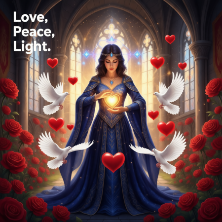 <img src="super-jump-love-symbol-energy.jpg" alt="Woman radiating inner love energy with symbols of universal love and spiritual transformation through Super Jump method">