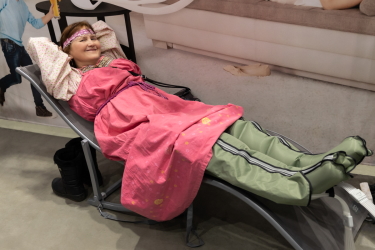 У посетителей выставки ВегМарт была уникальная возможность сделать лимфодренажный массаж бесплатно