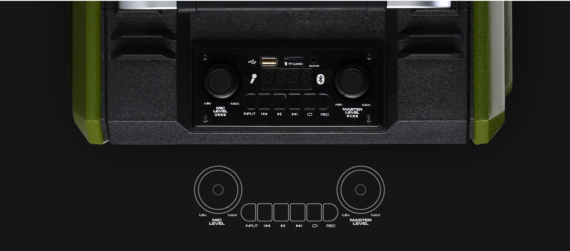 Мощная караоке-акустика в чемодане на колесиках REMAX RB-X5 50W Outdoor karaoke Bluetooth 50 Ватт 6 часов без Черный