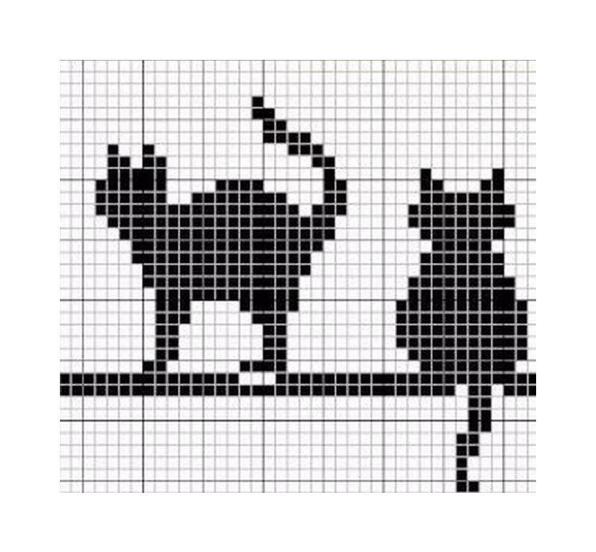 Кошки и д.р.. Вязаные крючком со схемами. | ВКонтакте