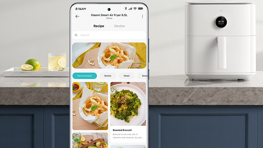 Аэрофритюрница Xiaomi Smart Air Fryer 6.5L MAF10-Черный-5.jpeg