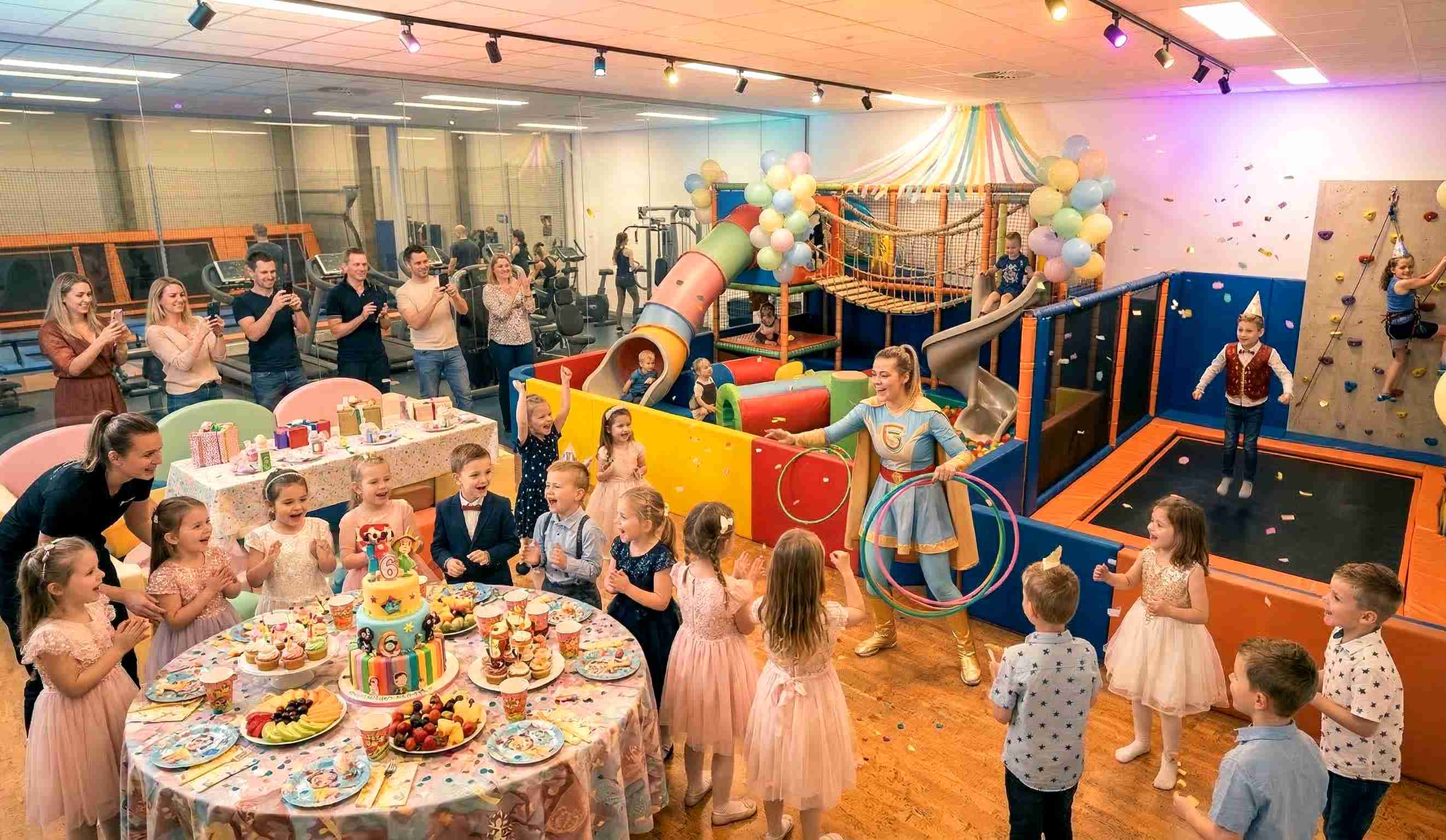 Детский праздник в фитнес-клубе