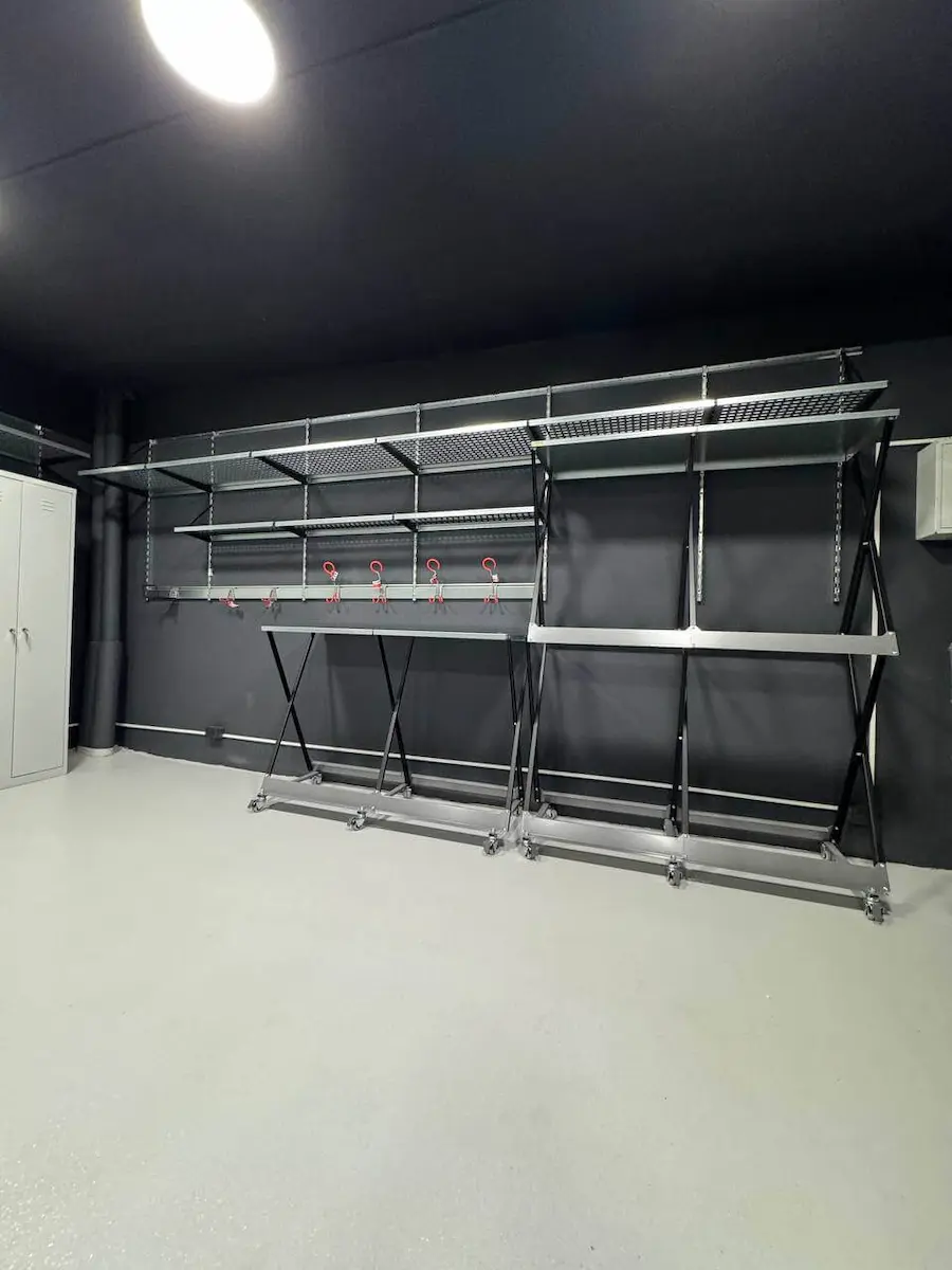 Гараж 37 м² в Минске — система хранения IF после установки (фото 4)