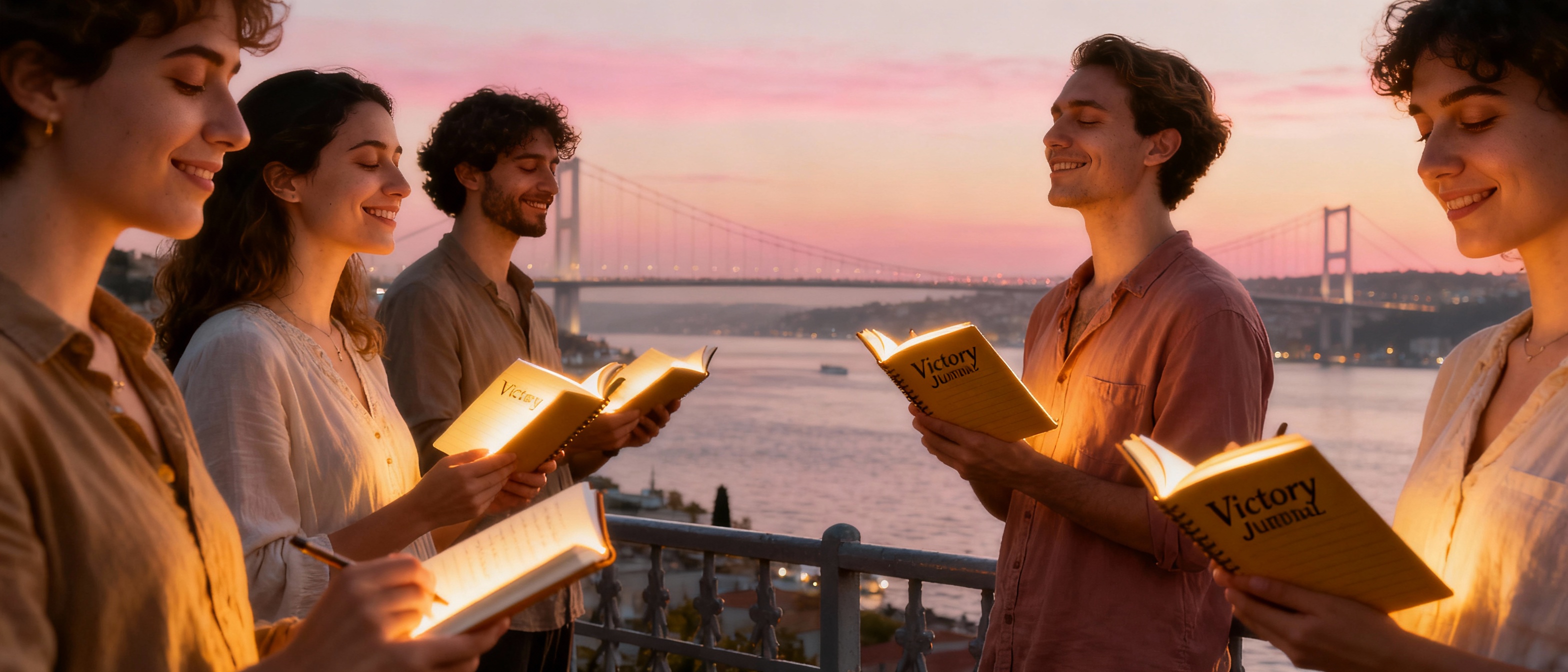 <img src="istanbul-conquer-fear.jpg" alt="Bosphorus overlook breath journaling Victory Journals Istanbul">