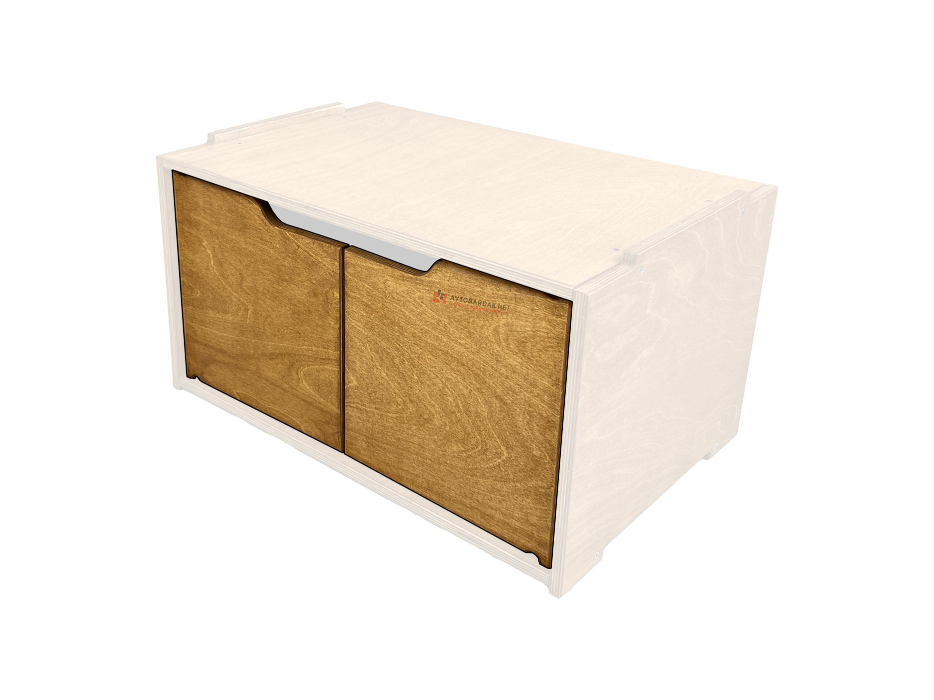 Ящик с дверками в деревянную тумбу