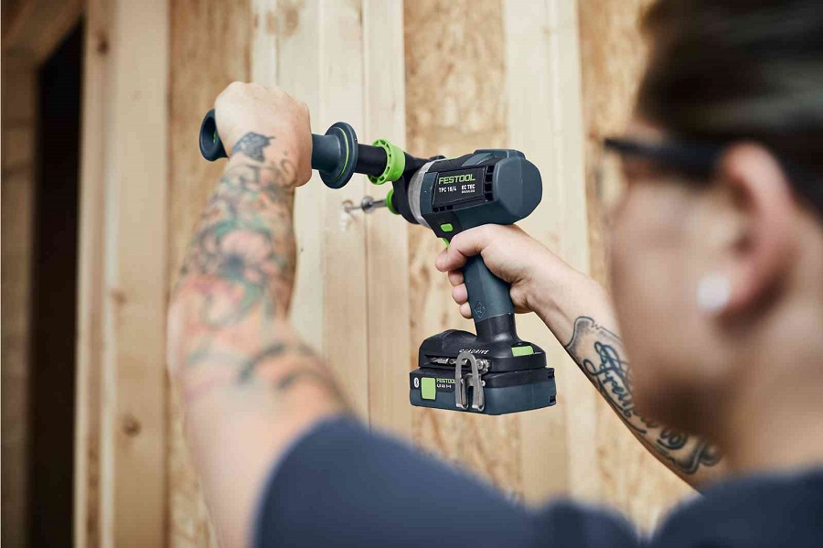 Аккумуляторная ударная дрель-шуруповёрт FESTOOL QUADRIVE TPC 18/4