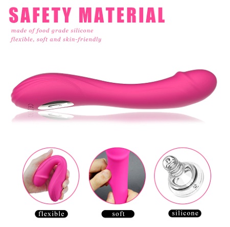 Вибратор - фаллоимитатор G-spot реалистичный безопасные материалы 