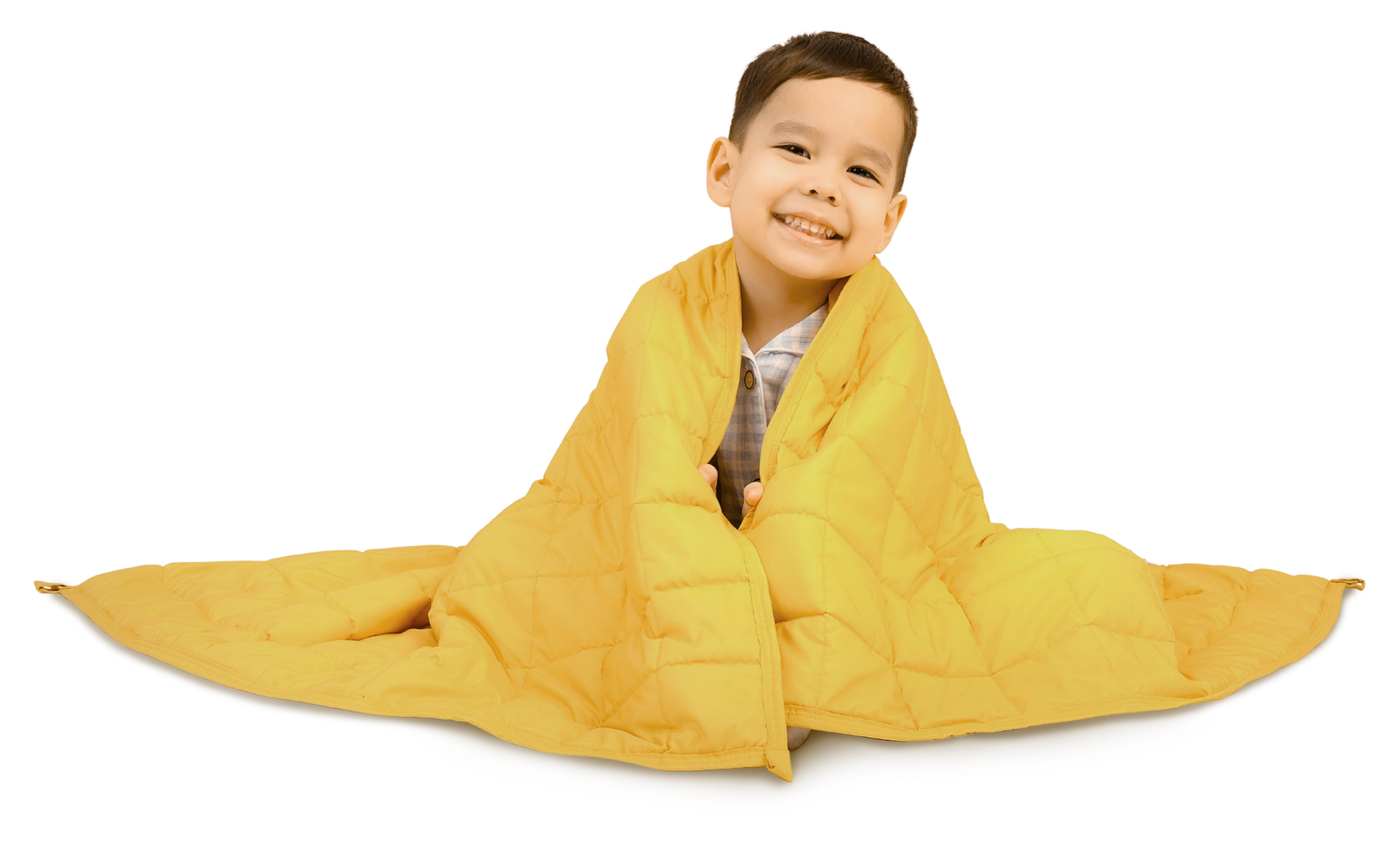 Детское утяжеленное одеяло Gravio фото с ребенком