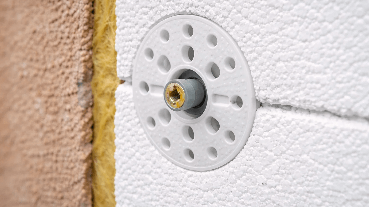 Использование тарельчатого дюбеля Использование тарельчатого дюбеля