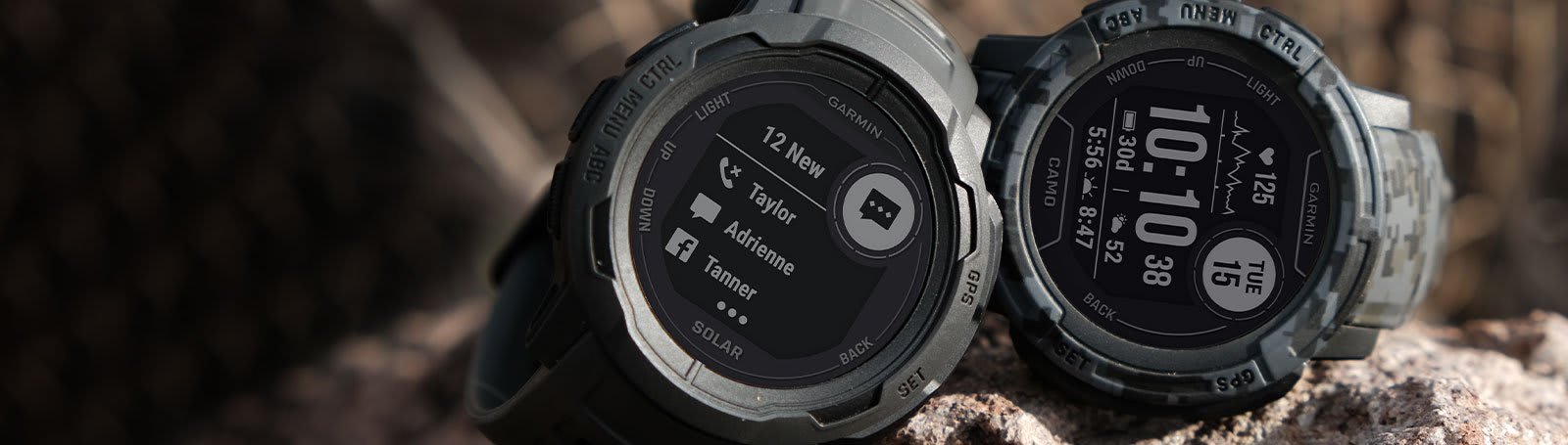 Умные часы Garmin Instinct 2 темно-серый камуфляж: ОСТАВАЙТЕСЬ НА СВЯЗИ