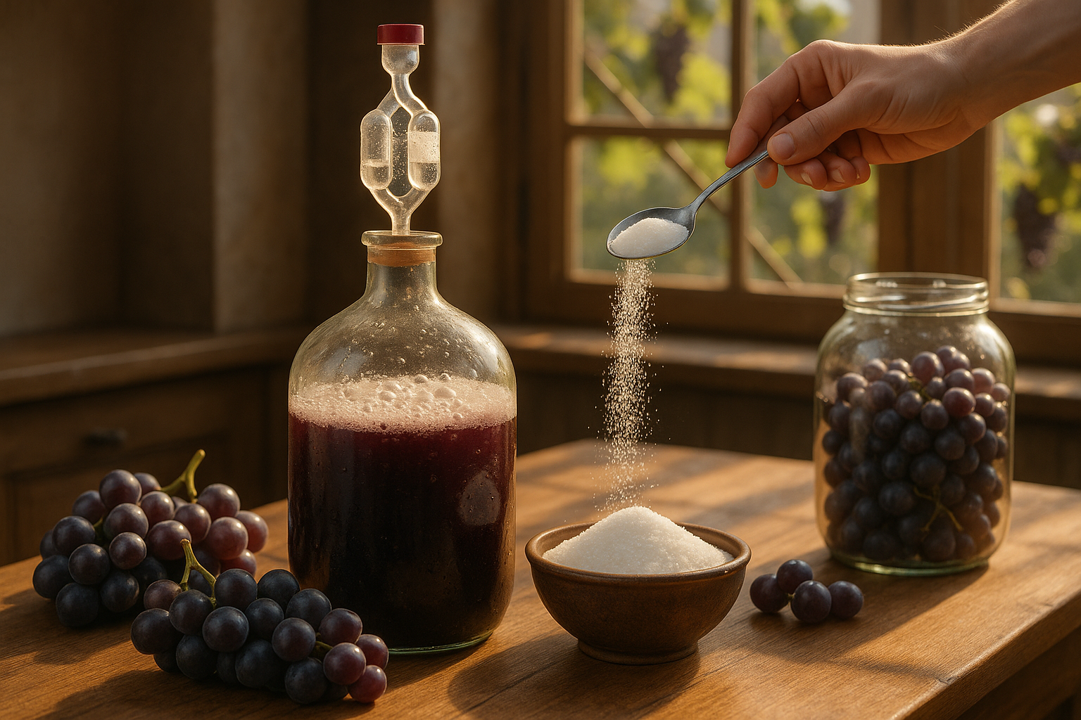 Гроздья винограда разных сортов для домашнего вина