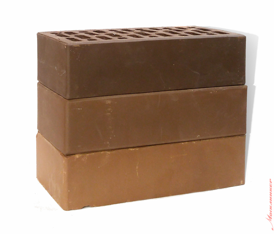 Плитка под коричневый кирпич, цвет шоколад