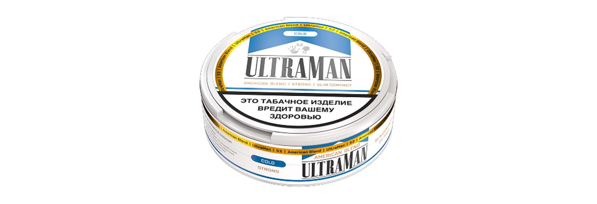 Жевательный табак ULTRAMAN в мини банке SLIM COMPACT