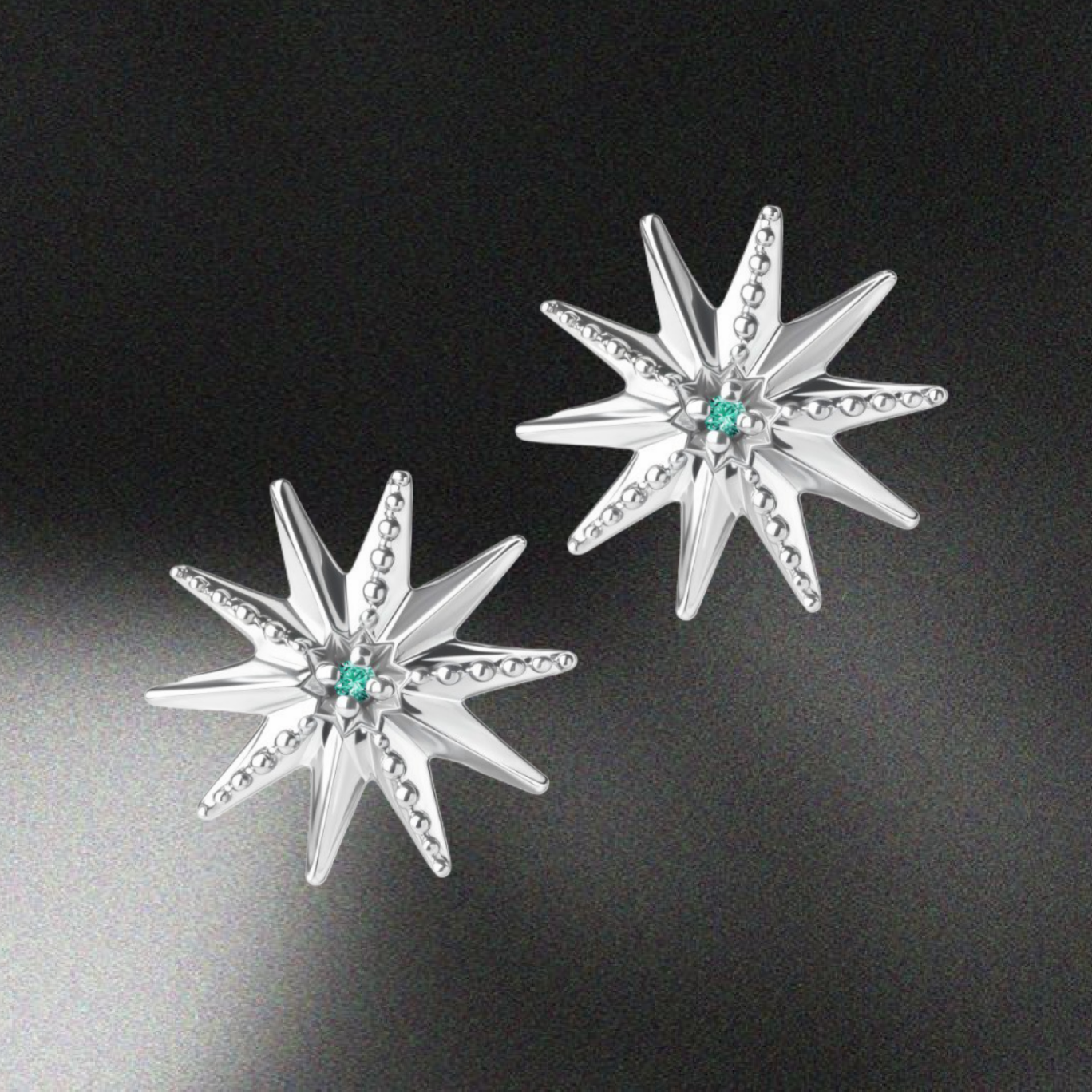 Серьги турмалин