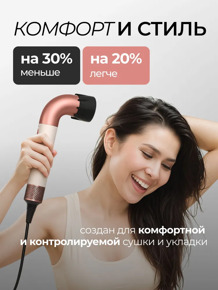 Фен для волос Beheart Hair Dryer X11 PRO (Насадок 6 шт)-описание-2.jpg