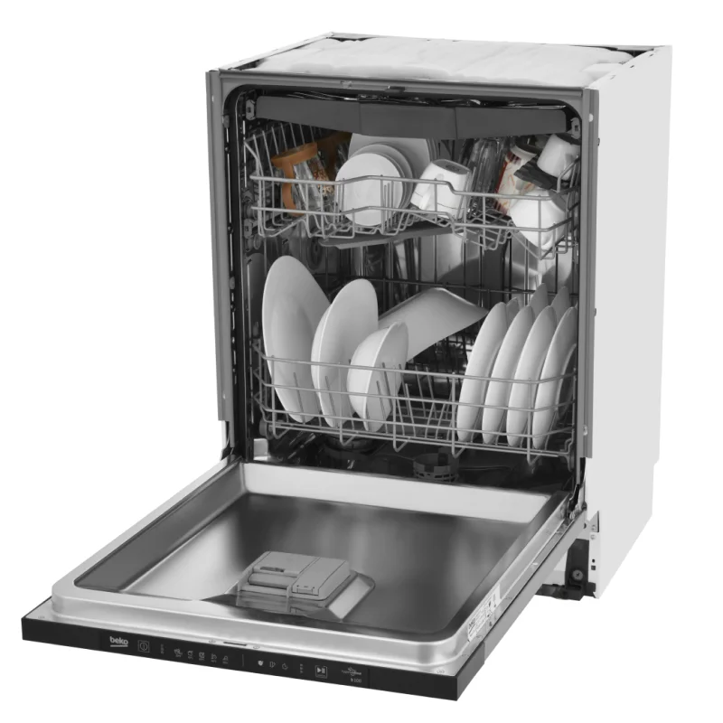 посудомоечная машина Beko BDIN15560 с полной загрузкой