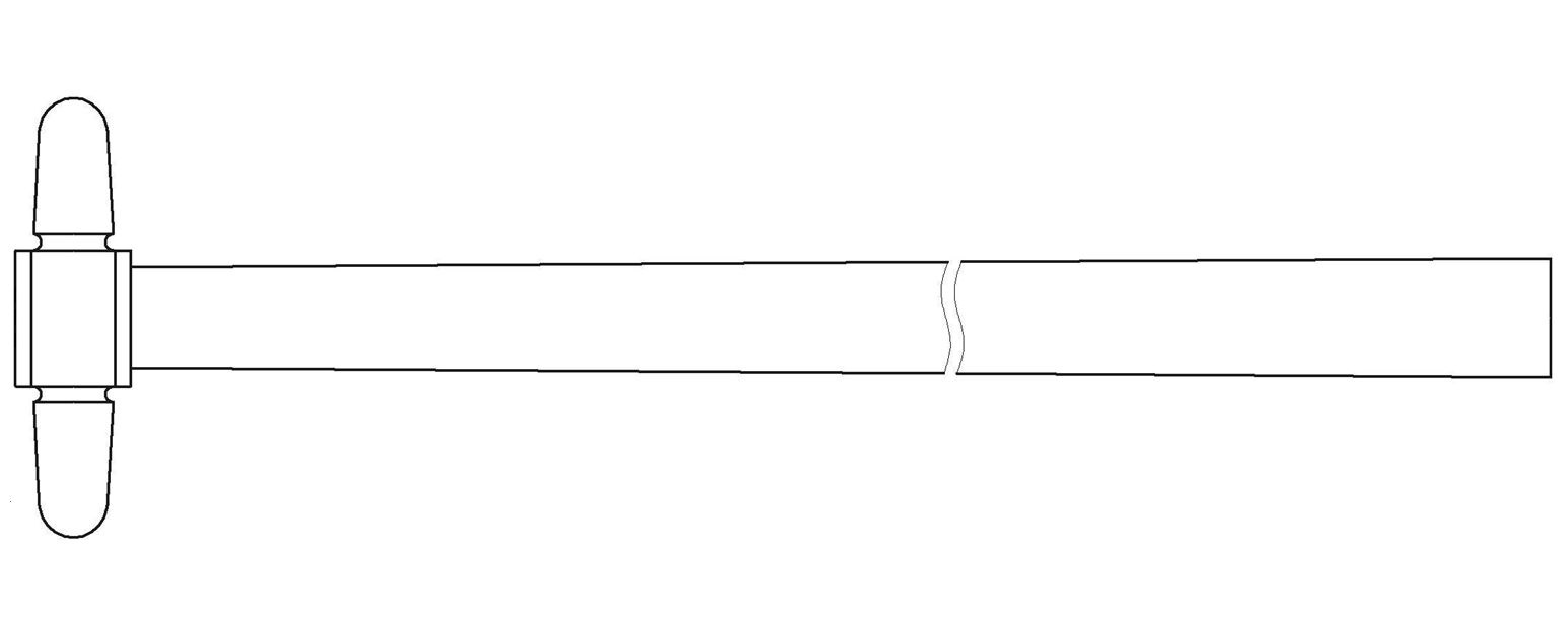 Чертеж Молоток осмотрщика вагонов Т1352.003
