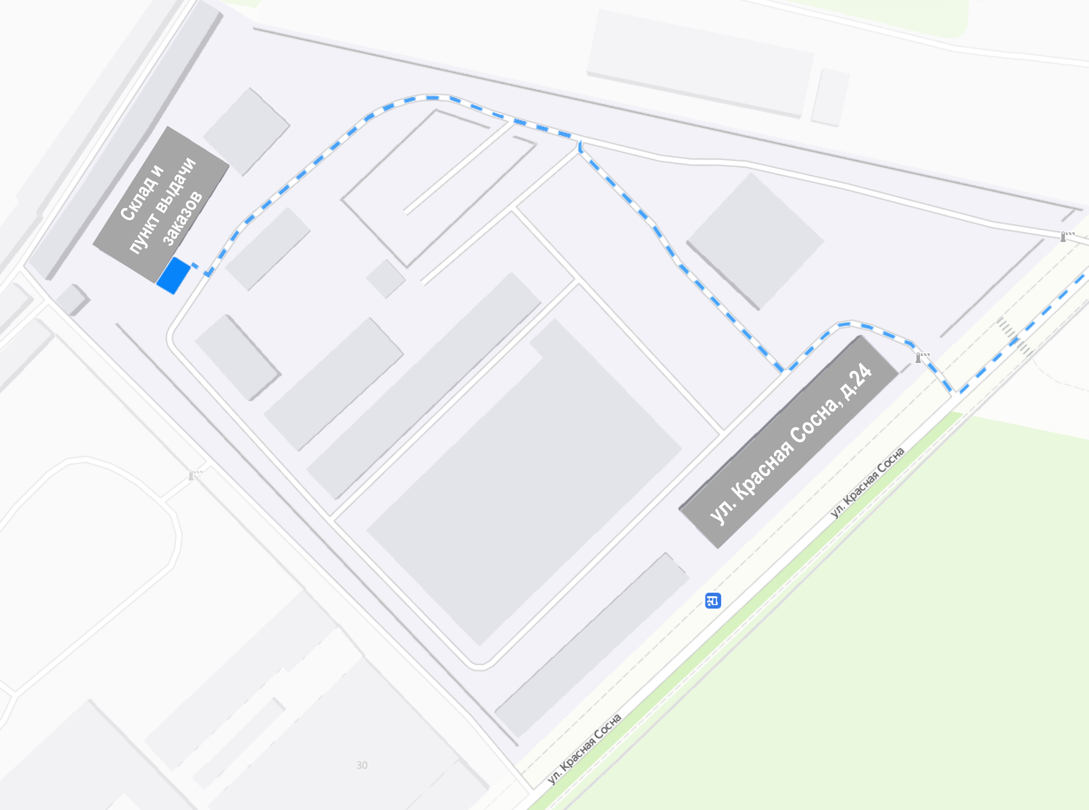 Схема проезда по территории - Хайтед-Сервис