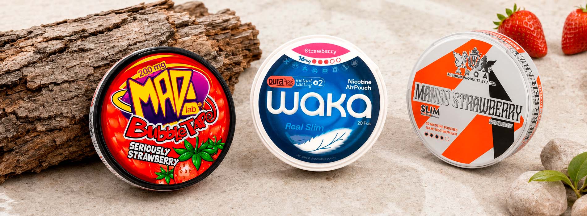 Клубничные позиции MAD, WAKA и ARQA Клубничные позиции MAD, WAKA и ARQA