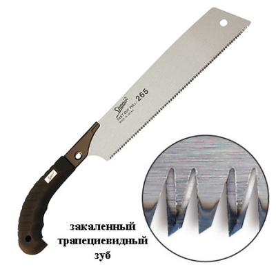  Японская пила безобушковая Shogun Cross Cut Saw, 265мм, пистолетная рукоять MT PIS-265 М00009187