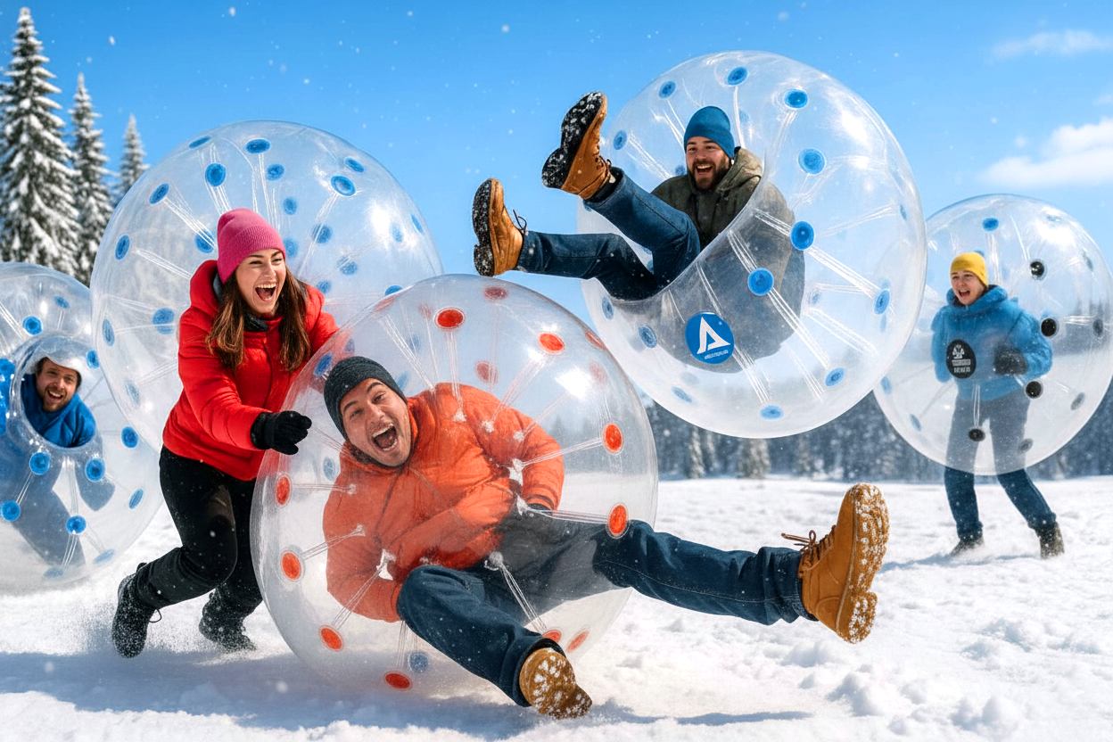 Бамперболы - командные зимние игры