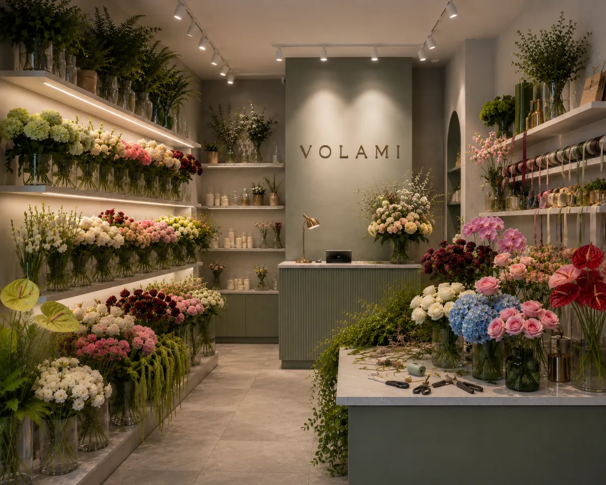 VOLAMI — флористический шоурум для бизнеса