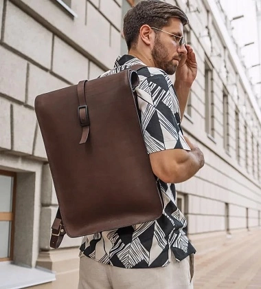 рюкзак скрутка коричневый