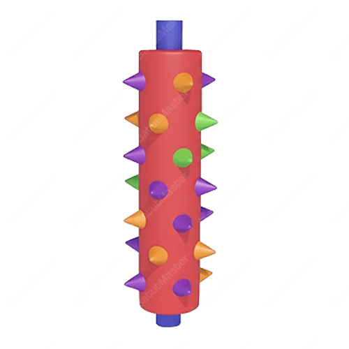 Вращающийся вал с мягкими шипами