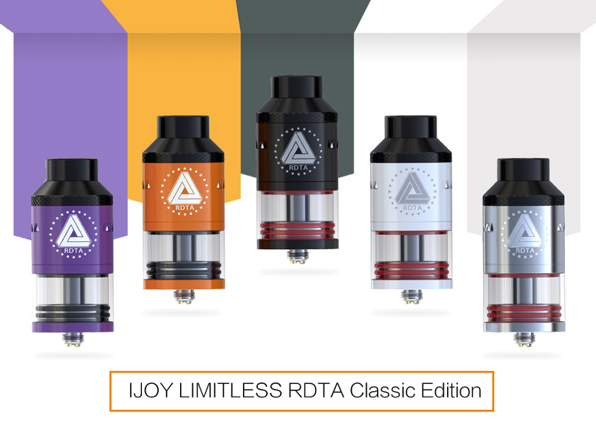 Цвета Атомайзера iJOY LIMITLESS RDTA Classic Edition