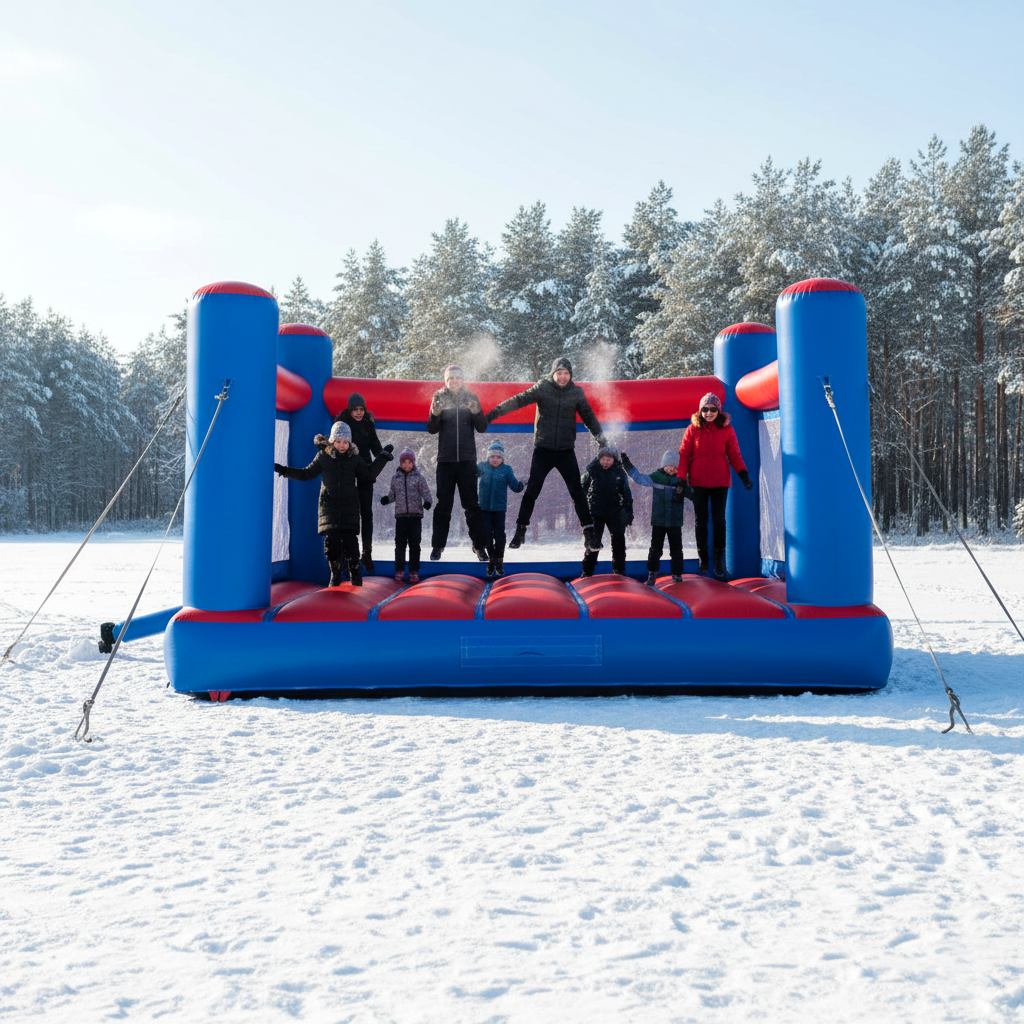 Надувной зимний батут