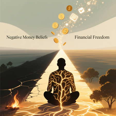<img src="money-beliefs-financial-freedom-transformation.jpg" alt="Transformation of limiting money beliefs into financial freedom and conscious choice">