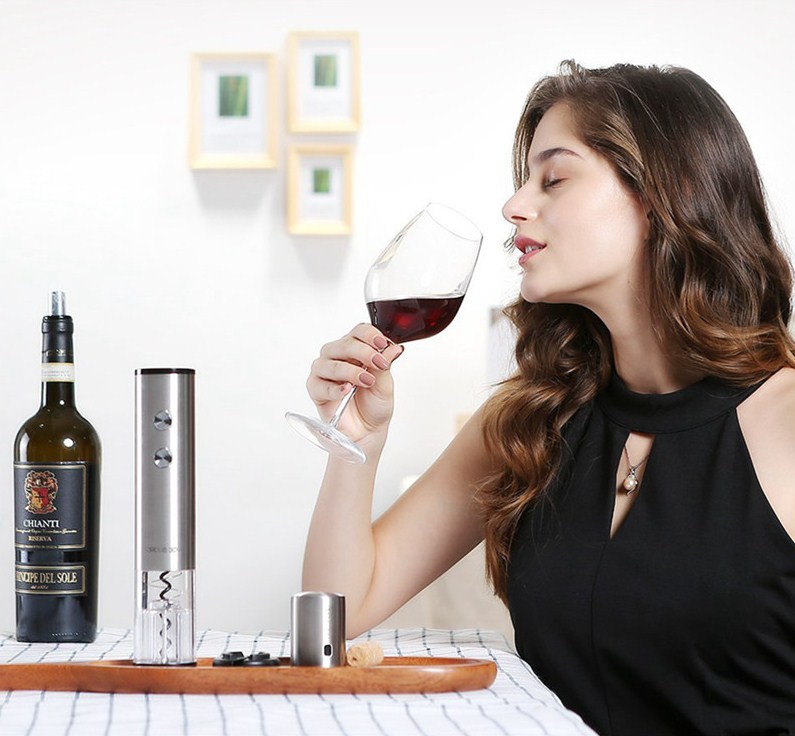 Штопор Circle Joy Round Stainless Steel Electric Wine Opener CJ-EKPQ01-описание-2.jpg