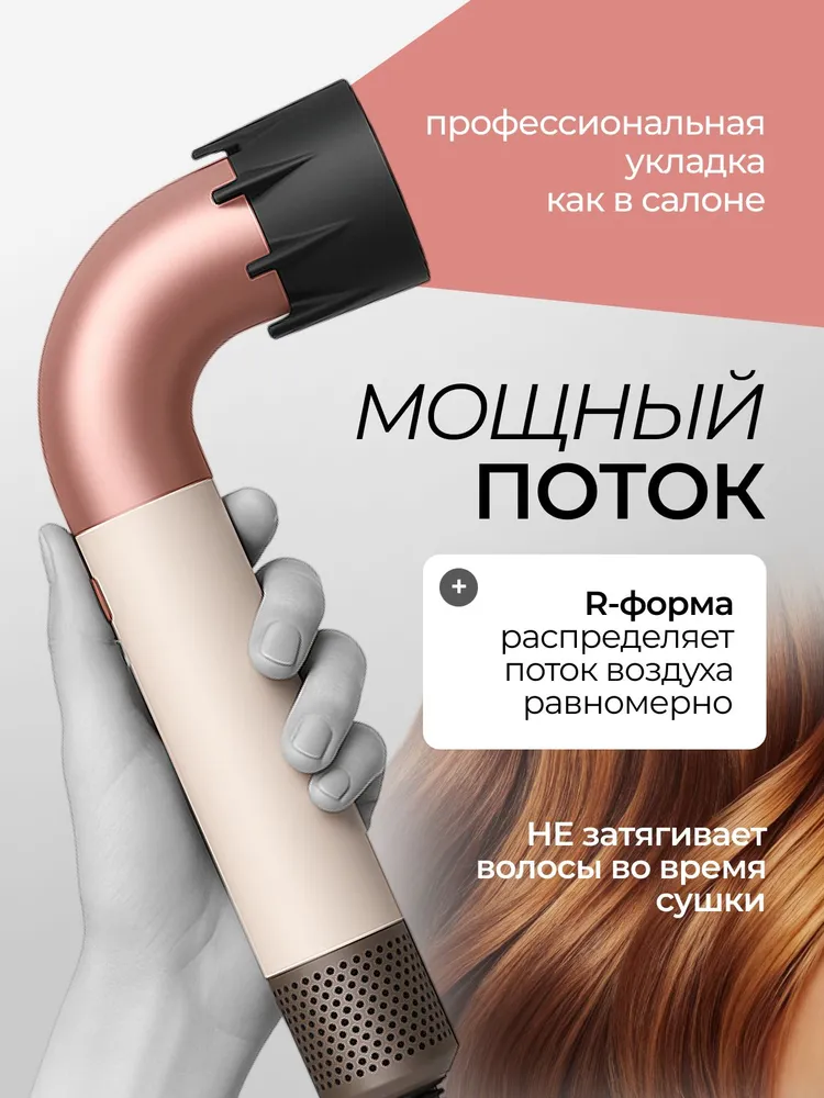 Фен для волос Beheart Hair Dryer X11 PRO (Насадок 6 шт)-описание-4.jpg