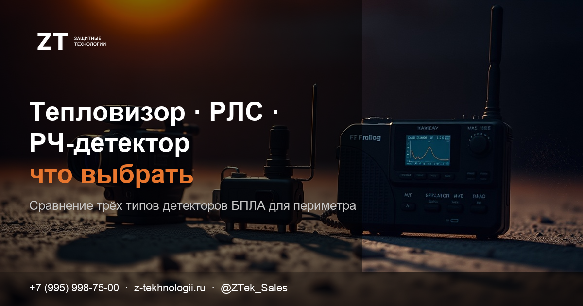 Тепловизор vs РЛС vs РЧ-детектор Тепловизор vs РЛС vs РЧ-детектор