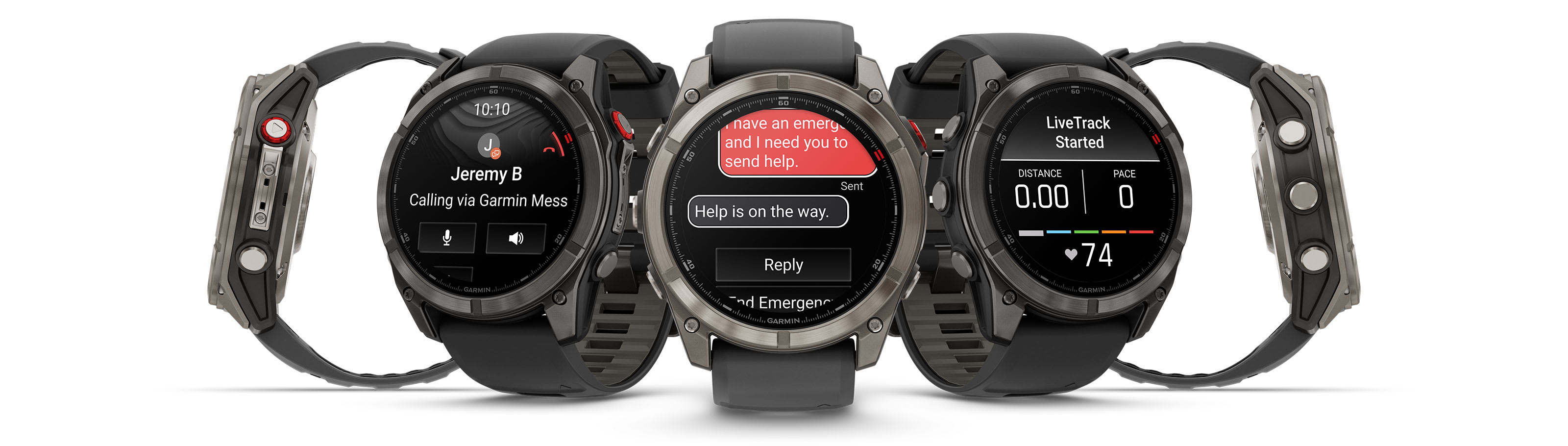 Умные часы Garmin Fenix 8 PRO, 51 мм, AMOLED, Sapphire, Carbon grey DLC titanium with Chestnut leather band: официальное изображение