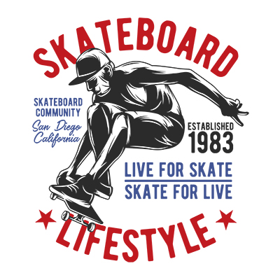 принт Live for skate