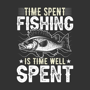 принт про рыбалку Time spent fishing